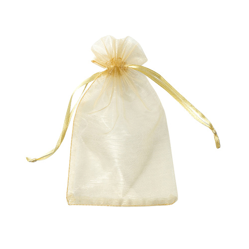 Gold Organza Bags 10x15cm 10 Pack
