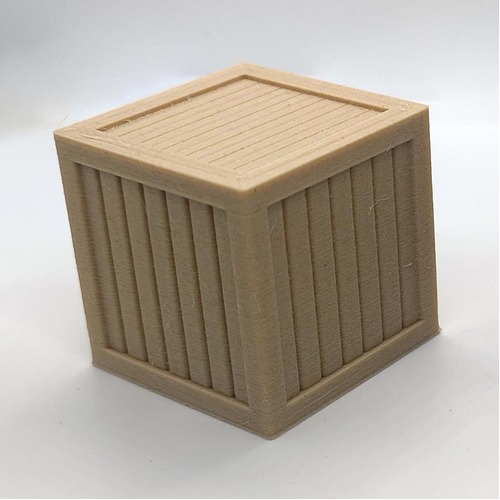 Wooden Crate 1x1 [Colour: Light Wood] [Scale: G]