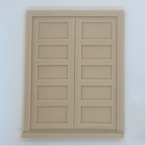 Timber Door Double [Colour: Light Wood] [Scale: G] [Type: A]