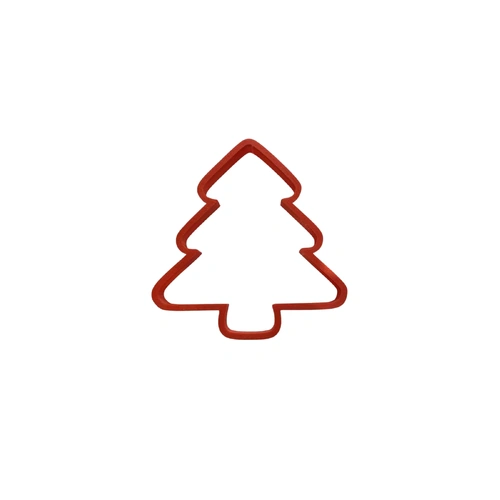 Round Edge Xmas Tree Fondant / Cookie Cutter 6cm
