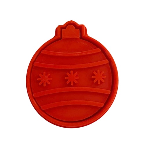 Xmas Bauble  Fondant / Cookie Cutter & Stamp 4.5cm