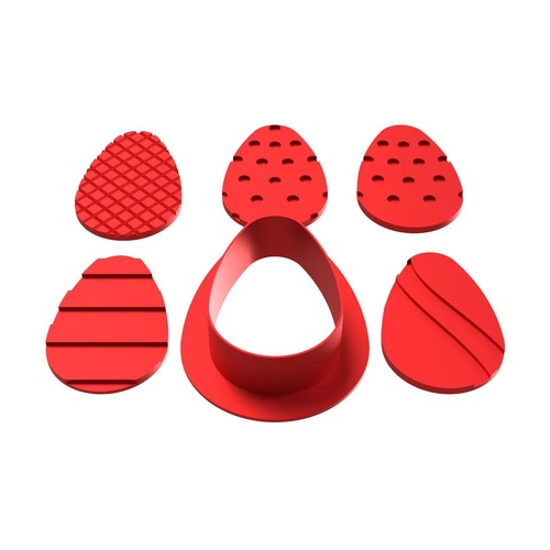 Egg Fondant / Cookie Cutter Set 6pc