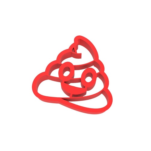Emoji Poop Cookie Cutter & Stamp