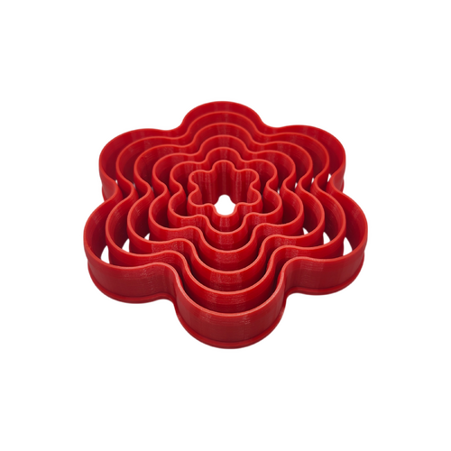 Flower Plastic Cutter 6 piece Set