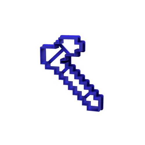 Minecraft Hoe 10cm Fondant / Cookie Cutter
