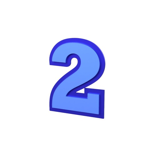 Number 2 Cookie/Fondant Cutter 2pc Set