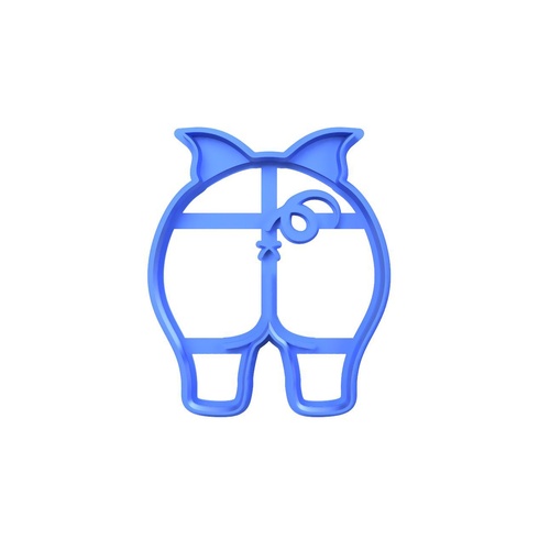 Pig Butt Fondant / Cookie Cutter 