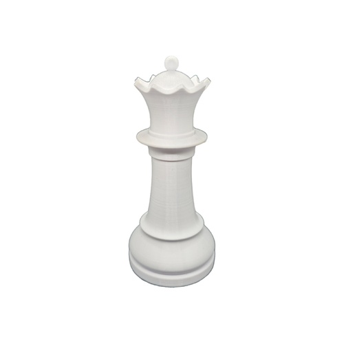 White Chess Piece Queen Decoration Topper