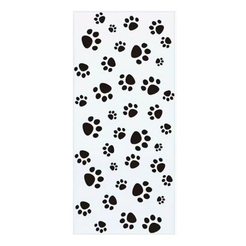 Paw Print Bags 12.5 x 27.5cm 10pcs