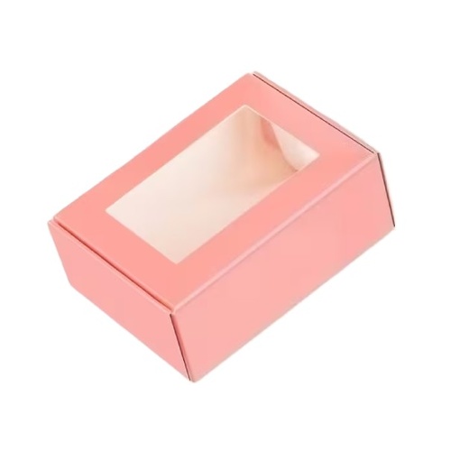 Pink Box With Window 9cm