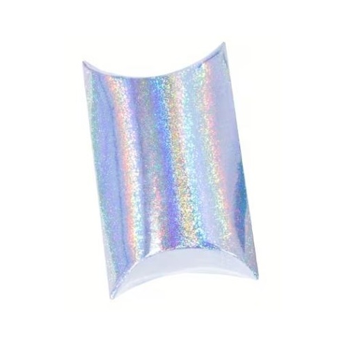 Silver Glitter Holograph Pillow Box