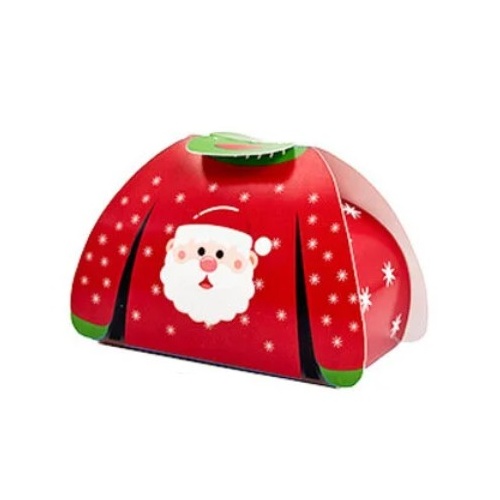 Santa Red With Green Sweater Treat Box 10.5cm